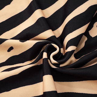Zebra print backless tube mini dress