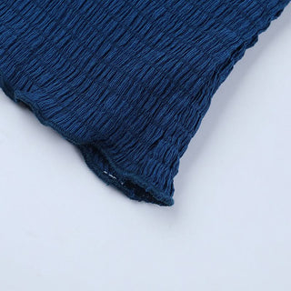 Self tie halter v neck ruched backless top