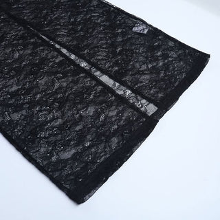 Slit v neck lace backless cami midi dress