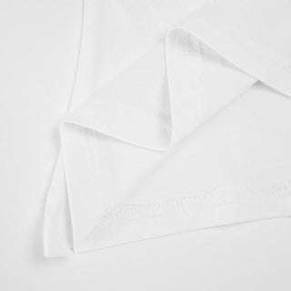 Beaded cowl neck o ring white tank top