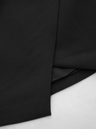 Asymmetrical Neck Metal Detail Cut Out Ruched Mini Dress