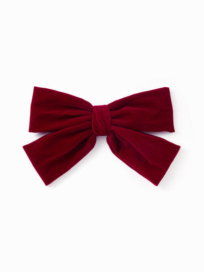 FAUX SUEDE BOWKNOT HAIR CLIP