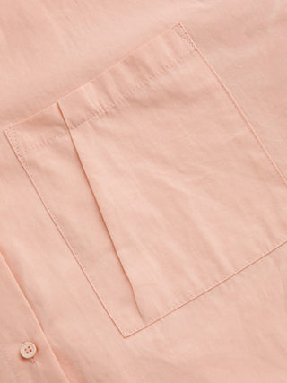 Cotton Collar Solid Long Sleeve Shirt