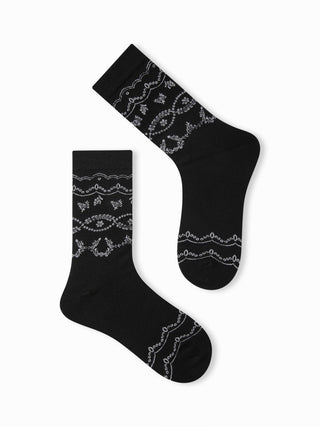 2 PAIRS FLOWER CREW SOCKS SET