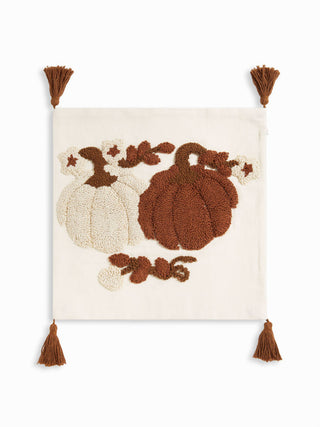 PUMPKIN & FRINGED PILLOWCASE