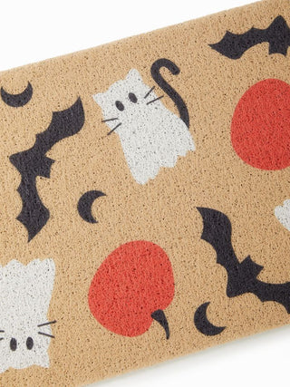 CAT & PUMPKIN & BAT DOOR MAT
