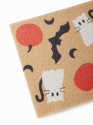 CAT & PUMPKIN & BAT DOOR MAT