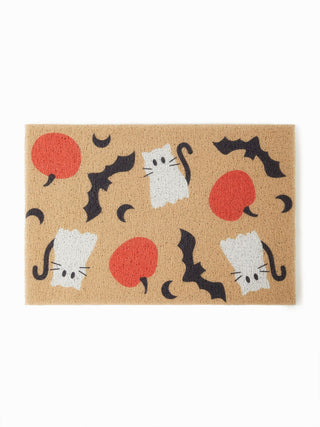 CAT & PUMPKIN & BAT DOOR MAT