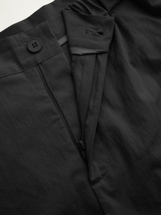 Woven Cotton-blend Low Rise Tie Side Barrel-leg Trousers For Daily Casual