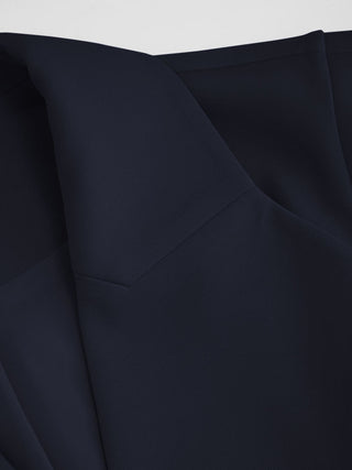 Woven Collar V-neck Knotted Blazer Vest For Daily Casual Work