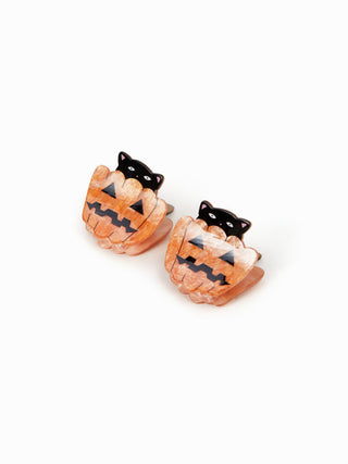 2PCS HALLOWEEN PRINT HAIR CLAW SET