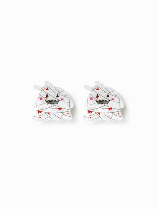 2PCS HALLOWEEN PRINT HAIR CLAW SET