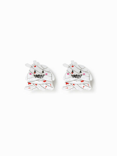 2PCS HALLOWEEN PRINT HAIR CLAW SET