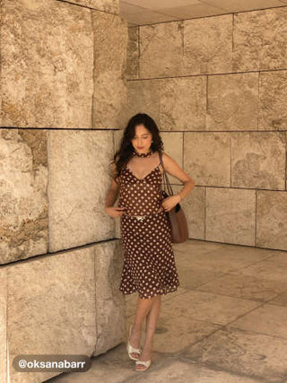 Mesh Mesh Low Rise Polka Dot Bowknot Mermaid Skirt For Daily Casual