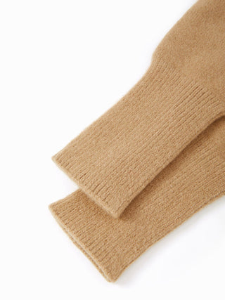 KNITTED FINGERLESS GLOVES