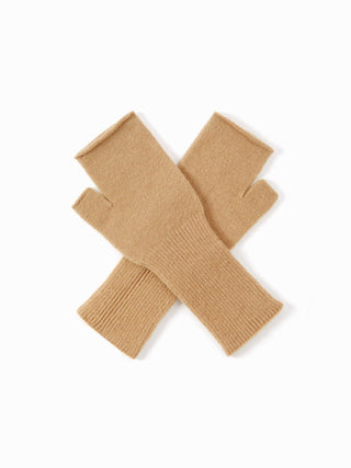 KNITTED FINGERLESS GLOVES
