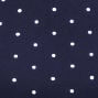 Cotton-blend Boat Neck Knotted Polka Dot Ruched Tank Top
