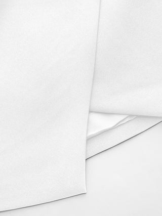 Asymmetrical Neck Metal Detail Cut Out Ruched Mini Dress