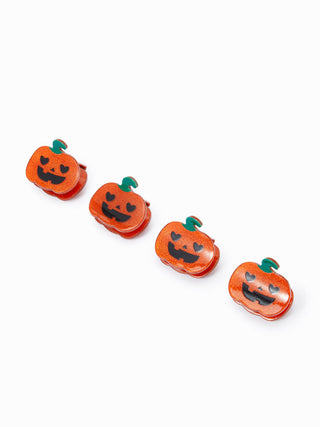4PCS PUMPKIN HAIR CLAW SET