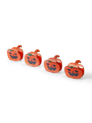 4PCS PUMPKIN HAIR CLAW SET