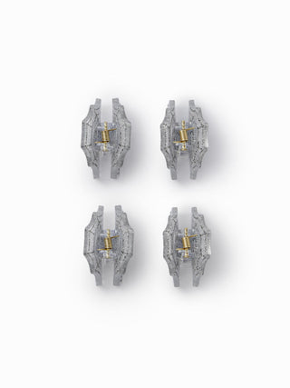 4PCS SPIDER WEB HAIR CLAW SET