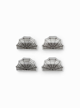 4PCS SPIDER WEB HAIR CLAW SET