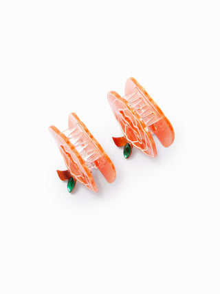 2PCS PUMPKIN HAIR CLAW SET