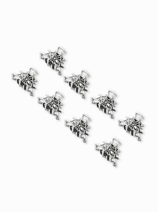 8PCS SPIDER WEB HAIR CLAW SET