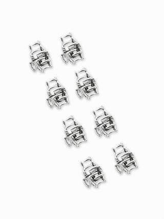 8PCS SPIDER WEB HAIR CLAW SET