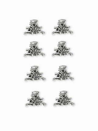 8PCS SPIDER WEB HAIR CLAW SET