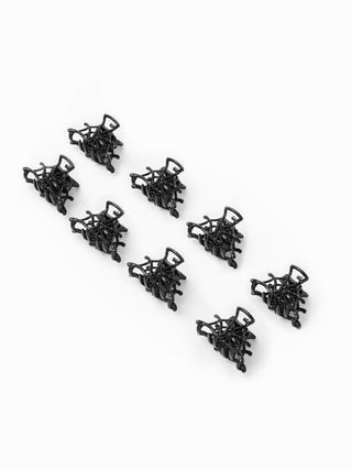 8PCS SPIDER WEB HAIR CLAW SET