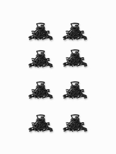 8PCS SPIDER WEB HAIR CLAW SET