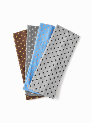 4PCS POLKA DOT HEADBAND