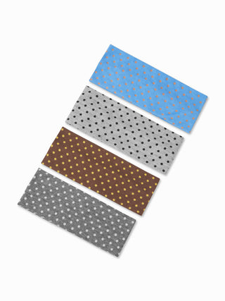 4PCS POLKA DOT HEADBAND