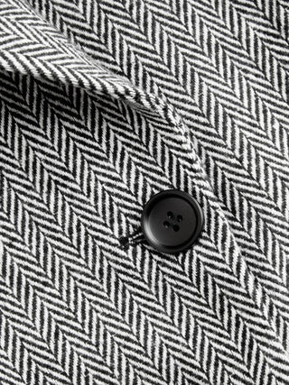 Notched Collar Tie Back Split Button Blazer