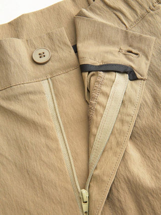 Woven Cotton-blend Low Rise Tie Side Barrel-leg Trousers For Daily Casual