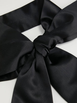 Jacquard Floral Bandeau A-line Mini Dress With Bowknot Scarf