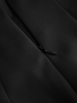 High Rise Metal Button Pleated Wide Leg Trousers