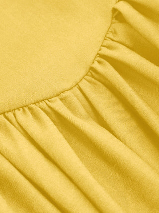 Cotton Linen Scoop Neckline Broderie Anglaise Ruffle Maxi Dress