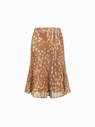 Mesh Mesh Low Rise Polka Dot Bowknot Mermaid Skirt For Daily Casual