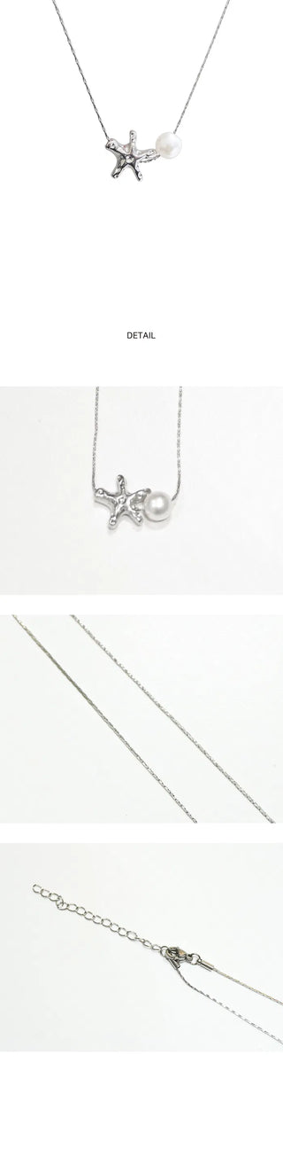 Starfish Silver Necklace