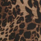 Chiffon High Rise Leopard Print Layered Maxi Skirt