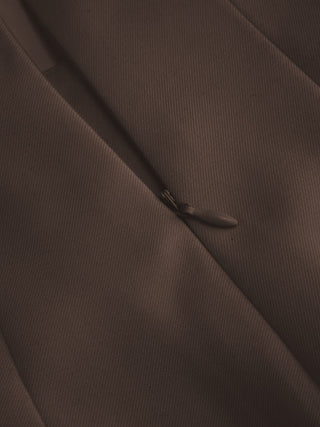 High Rise Metal Button Pleated Wide Leg Trousers