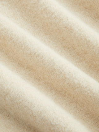Knit Fabric Knit Wool-blend Split Oversized Long Sleeve Top For Daily Casual