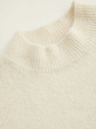 Knit Fabric Knit Wool-blend Split Oversized Long Sleeve Top For Daily Casual