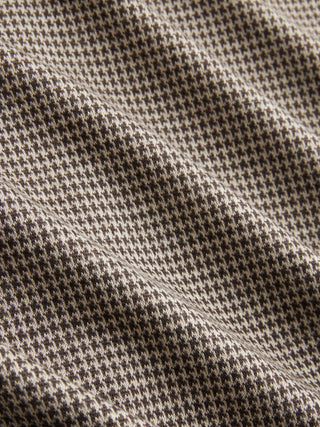 Jacquard Houndstooth Low Rise Split Mini Skort