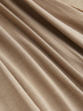 Halter Neckline Draped Metal Detail Top