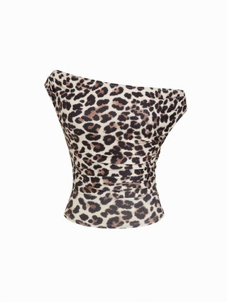 Off-shoulder Ruched Top