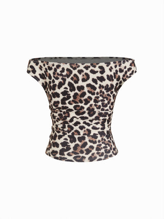 Off-shoulder Ruched Top
