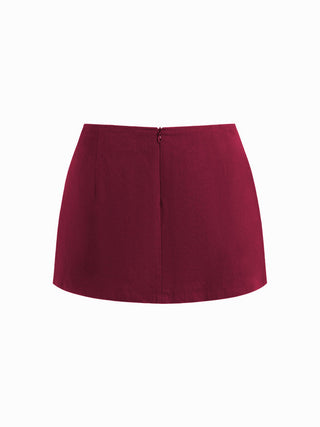 Cotton Low Rise Split Skort